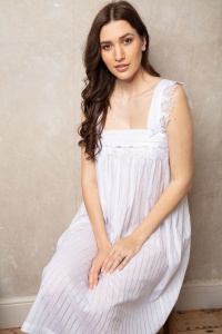 Beth Cotton Voile Wide Strappy Nightdress